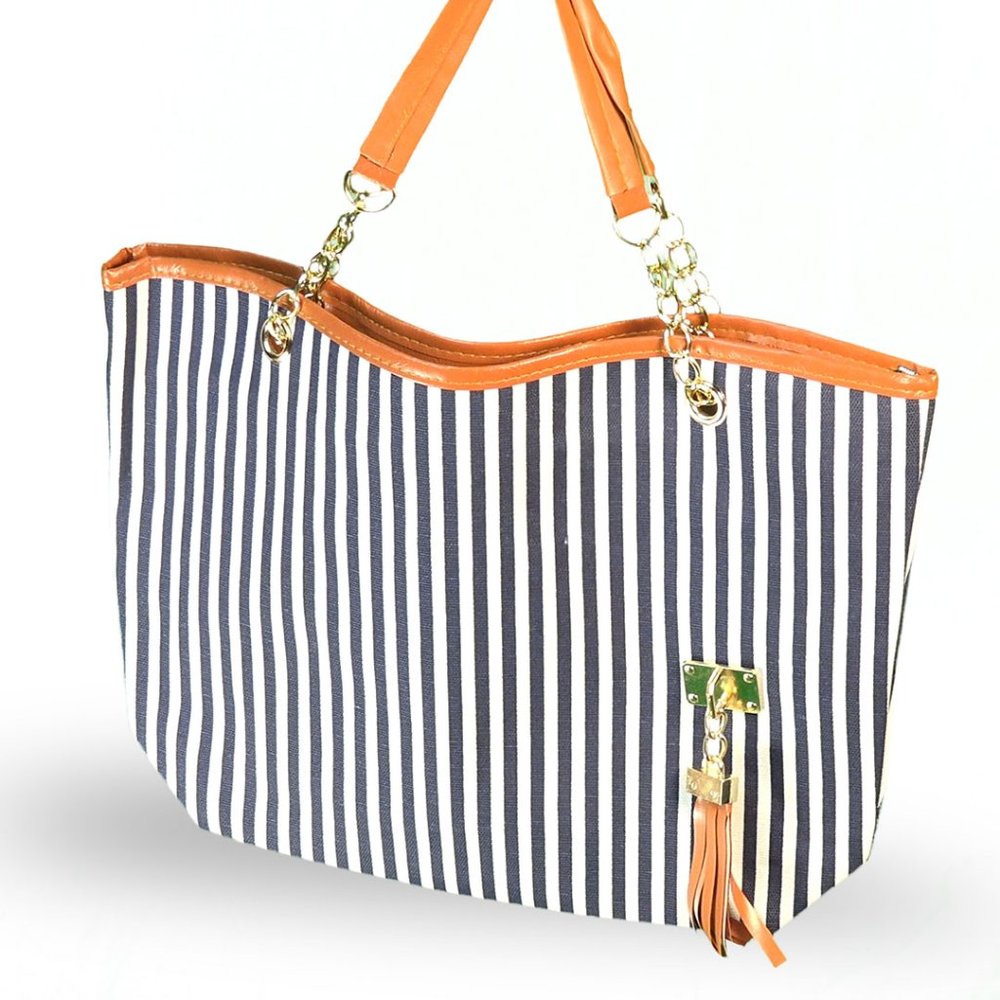 NEW Women' s Striped Summer Handbag